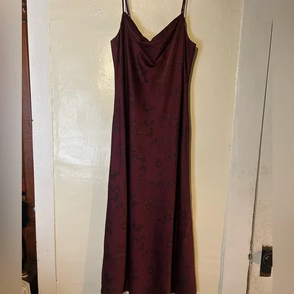 Calvin Klein red maxi dress